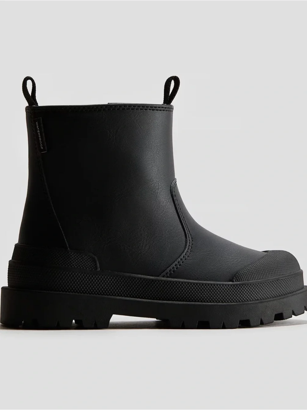 H&M Black Kid’s Chelsea-Style Rain Boots Size 12.5